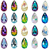 100Pcs 10 Colors Glass Pendants GLAA-SP0001-61-1