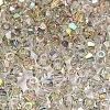 Full Rainbow Plated Transparent Electroplate Glass Beads EGLA-M030-02A-FR01-2
