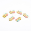 Opaque Resin Cabochons RESI-G047-23-4