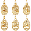 Beebeecraft 8Pcs Brass Pendants KK-BBC0010-80-1