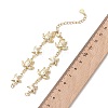 Summer Beach 304 Stainless Steel Turtle Starfish Link Chain Bracelet Making AJEW-JB01612-3