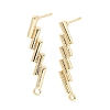 Brass Stud Earring Finding KK-C031-22G-1