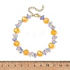 Halloween Glass Beaded Bracelets for Women BJEW-JB14451-4