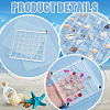 36 Grids Acrylic Shell Storage Box with Lid ODIS-WH0061-46-4
