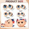 4 Pairs 4 Styles Plastic Doll Eyes FIND-PH0028-38-2