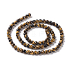 Natural Tiger Eye Round Bead Strands G-L411-07-4mm-4