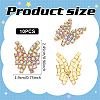 10Pcs Alloy Shank Buttons DIY-MA0006-65C-2