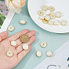 20Pcs Alloy Resin Buttons DIY-FH0009-88-3