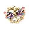 304 Stainless Steel Enamel Pendants STAS-B101-02G-03-1