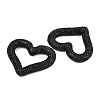 Handmade Polymer Clay Rhinestone Linking Rings CLAY-H009-04C-2