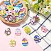 50Pcs 2-Hole Wood Buttons BUTT-CJC0004-02-5