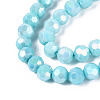 Anti-Tarnish Electroplate Glass Beads Strands EGLA-ZX010-6mm-10-5