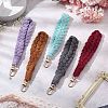 Handmade Macrame Cotton Threads Wrist Strap Pendant Decoration HJEW-JM02623-3