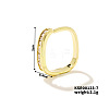 Chic Geometric Brass Ring YF4313-6-1