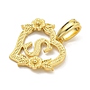 Heart Brass Pendants KK-I714-04G-S-2