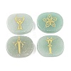 4Pcs 4 Styles Natural Green Aventurine Display Decorations G-F786-02C-05-1