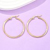 Ion Plating(IP) 304 Stainless Steel Hoop Earrings EJEW-N0016-11G-E-4