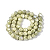 Ombre Effect Dyed Electroplate Opaque Glass Beads Strands EGLA-Q130-01A-10-3