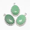 Natural Green Aventurine Pendants G-D851-41-1