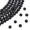 5 Strands Natural Lava Rock Round Beads Strands G-LT0001-02B-02-1