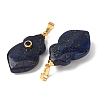 Dyed Natural Lapis Lazuli Pendants G-P628-05G-03-2