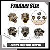 4Pcs 2 Colors Brass European Beads KK-NB0004-31-2