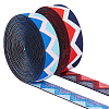 10 Yards 2 Colors Flat Nylon Elastic Band with Wave Pattern EC-FG0001-04-1