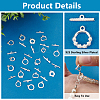 8 Styles Brass Toggle Clasps KK-PH0010-65-4
