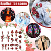 9 Styles Computerized Embroidery Cloth Self Adhesive Patches PATC-FG0002-39-6