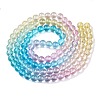 Baking Painted Transparent Glass Beads X-DGLA-M001-8mm-03-2