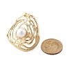 Round Alloy Adjustable Rings for Women RJEW-B108-04KCG-6