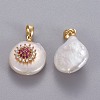 Natural Cultured Freshwater Pearl Pendants KK-L187-02C-2