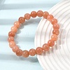 8.5MM Grade A Natural Dyed & Heated Chalcedony Round Beaded Stretch Bracelets for Women GG-CBA3F02-14A-01-2