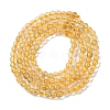 Natural Gold Rutilated Quartz Beads Strands G-A235-B06-01-3