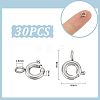 30Pcs 316 Stainless Steel Spring Ring Clasps FIND-UN0016-21-3