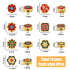 DICOSMETIC 42Pcs 7 Style Alloy Enamel Beads FIND-DC0002-36-2
