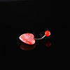 Heart Acrylic Curved Barbell Belly Rings FS-WG8852E-07-1