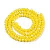 Electroplate Opaque Solid Color Glass Beads Strands EGLA-A044-P3mm-L04-3