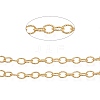 3.28 Feet Brass Textured Cable Chains X-CHC-K010-02G-1