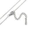 Halloween Series 202 Stainless Steel Cable Chain Ghost Pendant Necklaces NJEW-S005-01P-C-3