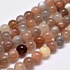 Grade AA Natural Multi-Moonstone Bead Strands G-M296-01-6mm-1