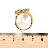 Brass Micro Pave Cubic Zirconia Cuff Rings LS-RJEW-D308-03G-A-5