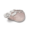 Natural Rose Quartz Pendants G-B042-01P-04-3