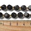 Natural Black Onyx(Dyed & Heated) Beads Strands G-K387-A03-02-5