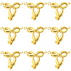 10Pcs 304 Stainless Steel Bowknot Connector Charms STAS-SC0010-53-1