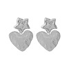 Chic Heart and Star Metal Necklace Earring Set for Women - Bold Collar Chain Jewelry ST7336706-1