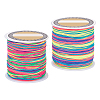 GOMAKERER 2 Rolls Segment Dyed Polyester Cords Macrame Thread OCOR-GO0001-04-1