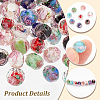 80Pcs 8 Colors Handmade Gold Sand Lampwork Beads LAMP-PH0001-24-4