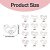 12Pcs 12 Styles 316L Stainless Steel Pendants STAS-TA0003-21P-4