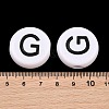 Opaque Acrylic European Beads AC-CBA3BDD-01G-3